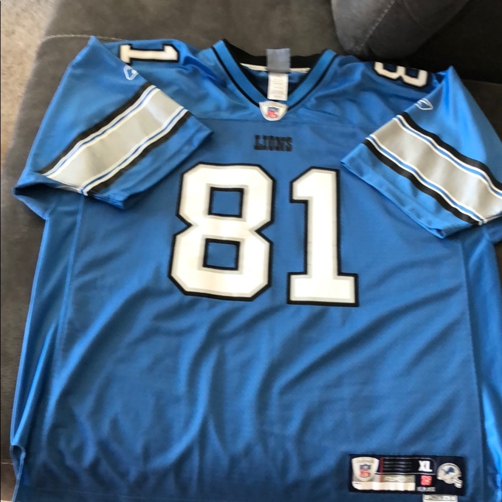 Calvin Johnson Reebok Detroit Lions Jersey.